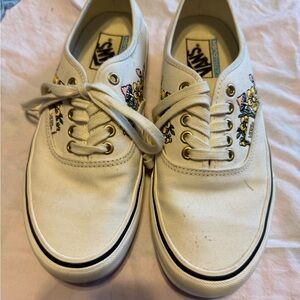 Vans Cream 🍄 mushroom Canvas Shoes